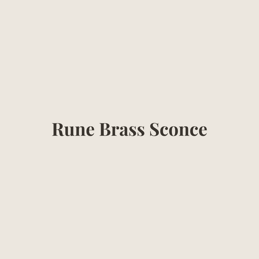 Rune Brass Sconce