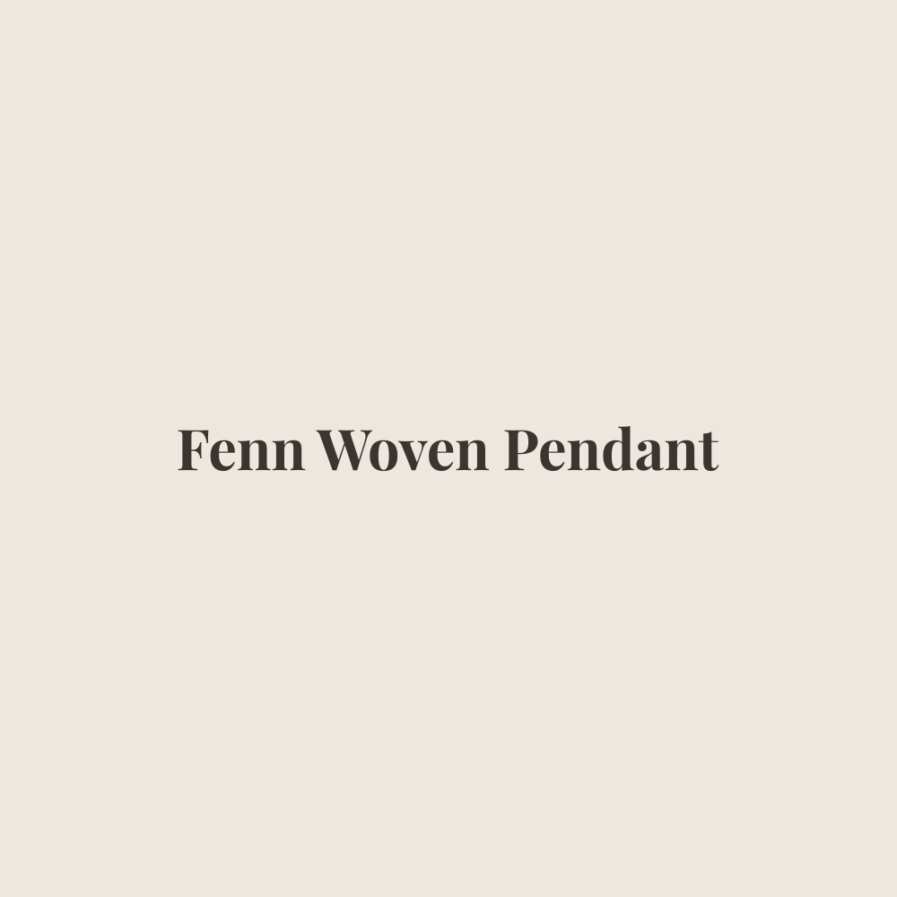 Fenn Woven Pendant