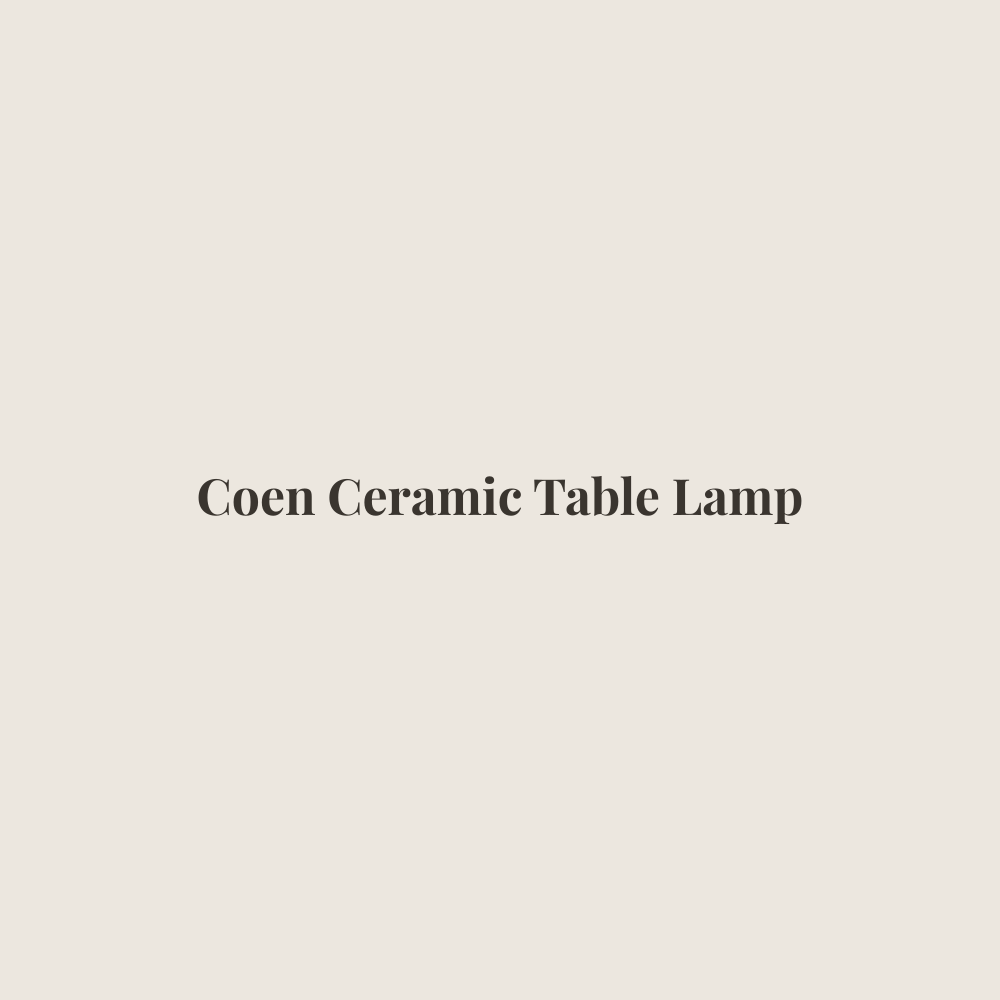 Coen Ceramic Table Lamp